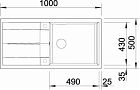 Размеры Схема чертеж 1  blanco metra xl 6 s