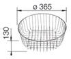 Корзина для посуды нержавеющая сталь 220574